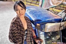 Filipina MILF poses next to Philippine trike