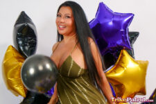 Krystal Davis poses for TrikePatrol anniversary